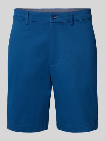 Produktfoto, Chinoshorts aus Baumwoll-Mix Modell 'DOVER' von Tommy Hilfiger, Optik: Unifarben, Passform: Regular-Fit, Farbe Blau