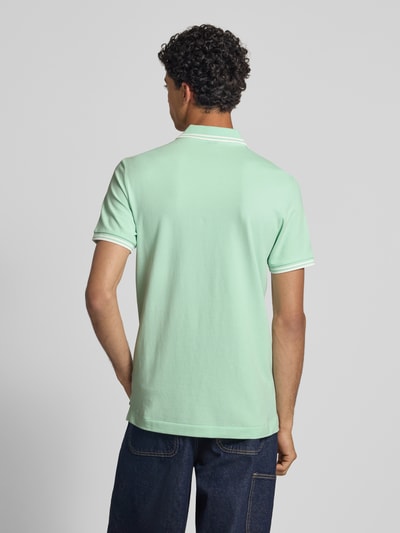 G-Star Raw Slim Fit Poloshirt mit Label-Stitching Modell 'Dunda' Tuerkis 5