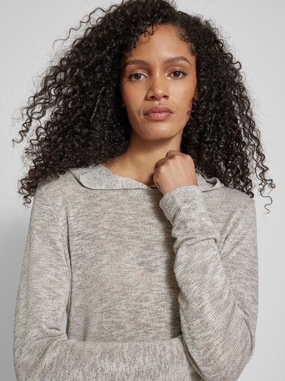 Tom Tailor Loose Fit Hoodie aus Mouline-Garn Beige 3