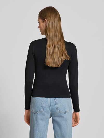 Noisy May Strickpullover mit Streifenmuster Modell 'JAZ' Black 5