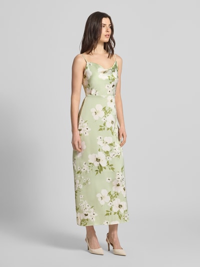 VILA Midikleid im Allover-Look Modell 'RAVENNA' Schilf 1