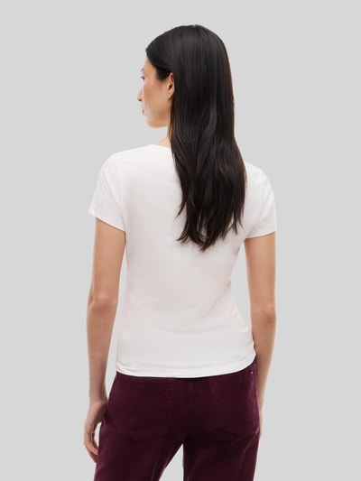 Tommy Jeans T-Shirt mit kleinem Logo-Detail Weiss 5
