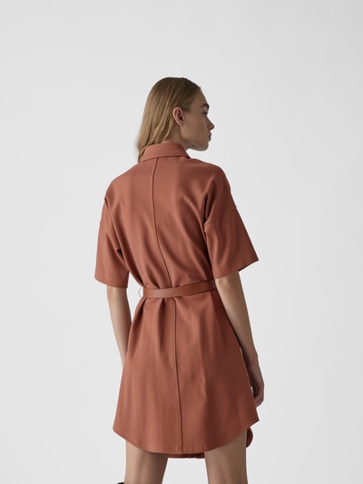 Victoria Victoria Beckham Hemdblusenkleid mit Taillengürtel Mittelbraun 5