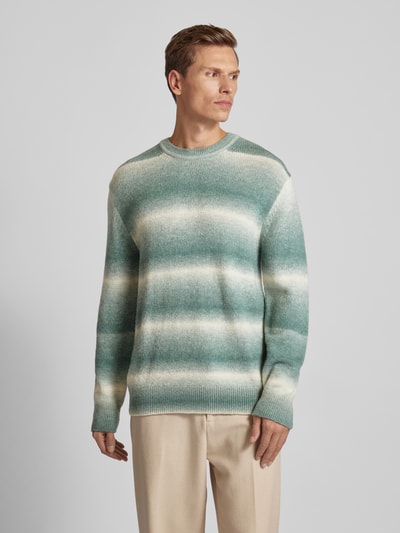 Marc O'Polo Gebreide pullover van een mix van schuurwol en alpacawol Mintgroen - 4