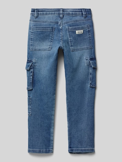 Mayoral Regular fit jeans met cargozakken Blauw - 3