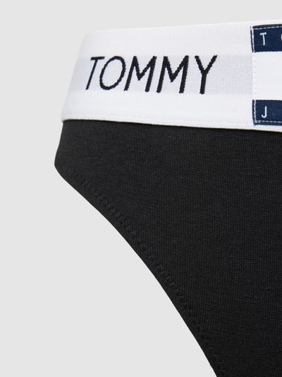 TOMMY HILFIGER Slip met elastische band met logo, model 'HERITAGE' Zwart - 2