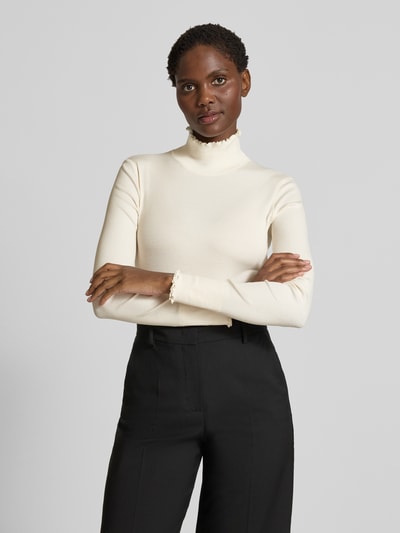 Marc Cain Longsleeve mit Stehkragen Ecru 4