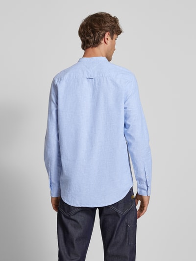 Tommy Jeans Regular Fit Freizeithemd aus Baumwoll-Leinen-Mix Hellblau 5