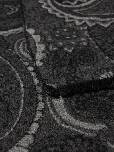 Christian Berg Men Sjaal met rafels Antraciet - 2