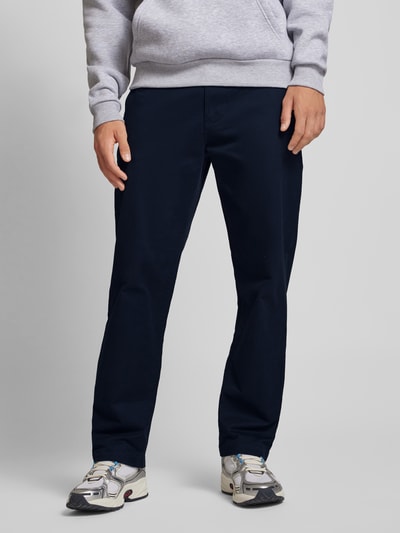 REVIEW Straight leg chino met achterzakken Donkerblauw - 4