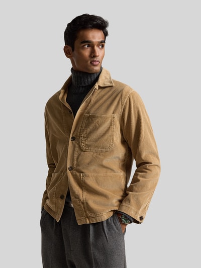 Polo Ralph Lauren Koszula casualowa o kroju regular fit z czystej bawełny Camel 4