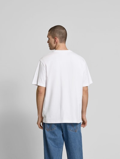 Wood Wood T-shirt met labelprint Wit - 5