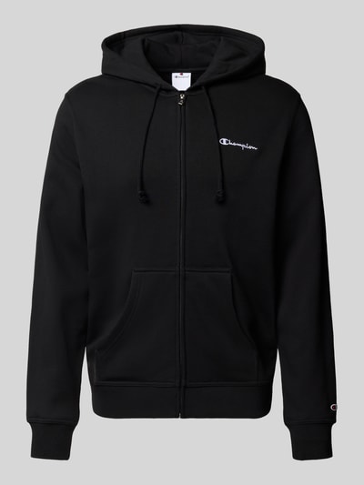 CHAMPION Sweatjacke mit Label-Stitching Black 2
