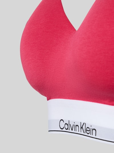Calvin Klein Underwear Bralette met elastische band met logo Felroze - 2