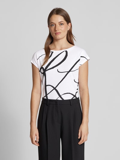 Lauren Ralph Lauren T-Shirt mit Rundhalsausschnitt Modell 'GRIETA' Weiss 4