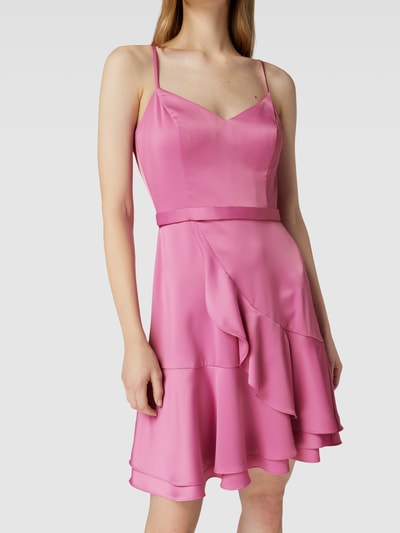 V.M. Cocktailkleid mit Volantrock Pink 3