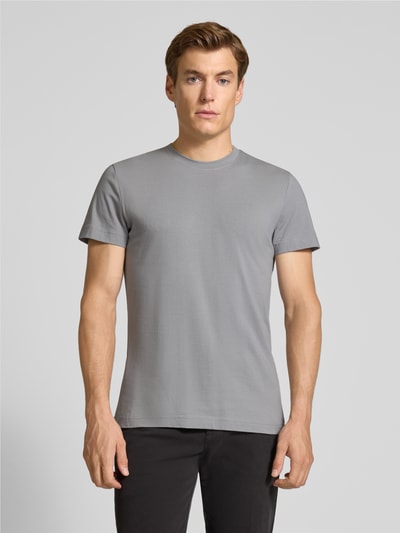 Tom Tailor Slim fit T-shirt van katoenmix
 Middengrijs - 4