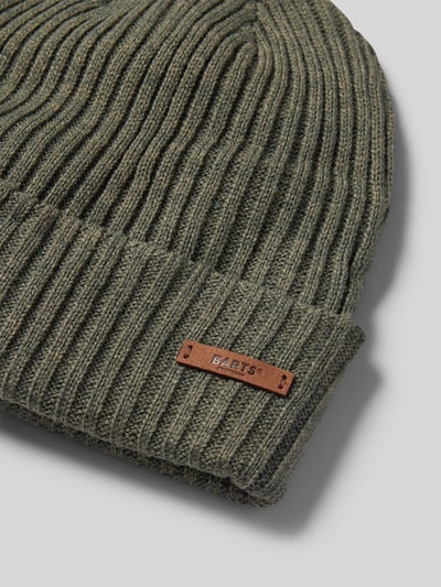 Barts Mütze mit Label-Patch Modell 'WILBERT TURNUP' Oliv 2