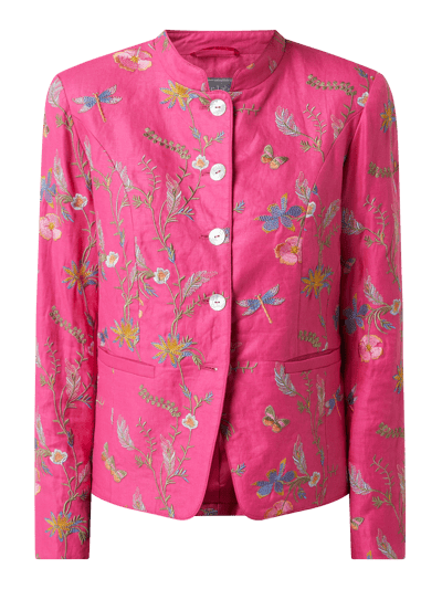 WHITE LABEL Blazer aus Leinen Pink 2