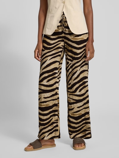 Lauren Ralph Lauren Stoffen broek van linnen met Franse steekzakken Middenbruin gemêleerd - 4