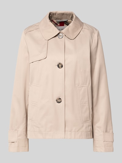 Produktfoto, Jacke mit Umlegekragen und Eingrifftaschen von Gil Bret, beige, Baumwoll-Mix, Regular Fit, glatte Textur, Knopfleiste