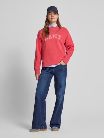 Gant Sweatshirt mit Label-Detail Rot 1