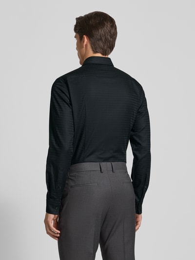 HUGO Slim Fit Business-Hemd mit Knopfleiste Modell 'Kenno' Black 5