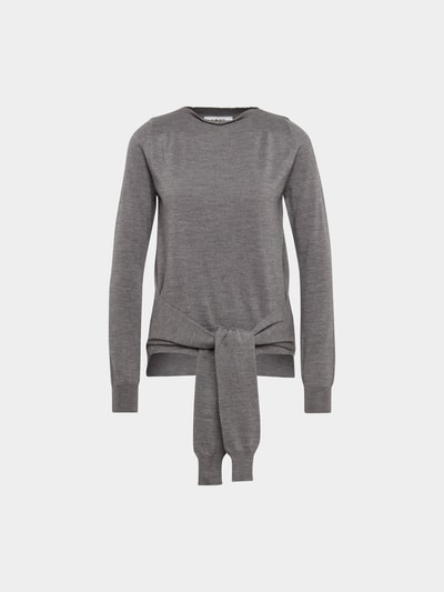 MM6 Maison Margiela Strickpullover aus Wolle Mittelgrau 2