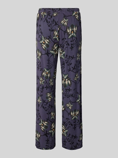Schiesser Relaxed Fit Pyjama-Hose mit floralem Allover-Print Modell 'Relax' Aubergine 3