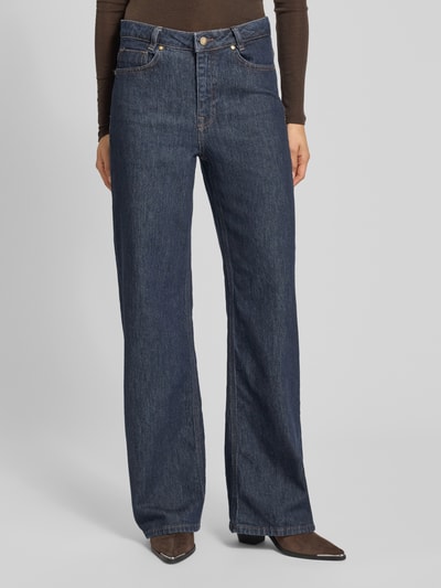 My Essential Wardrobe Straight fit jeans, model 'Karli' Donkerblauw - 4