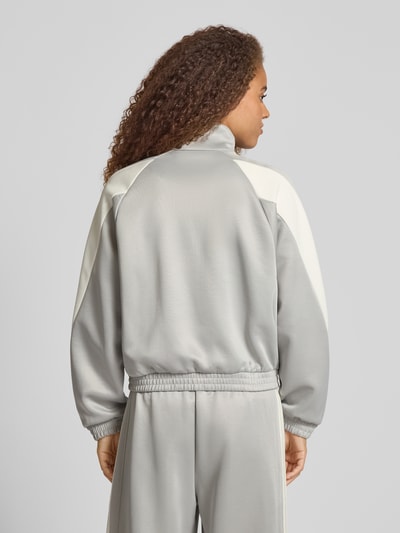 adidas Sportswear Regular fit sweatjack met logoprint, model 'Stadium' Lichtgrijs - 5