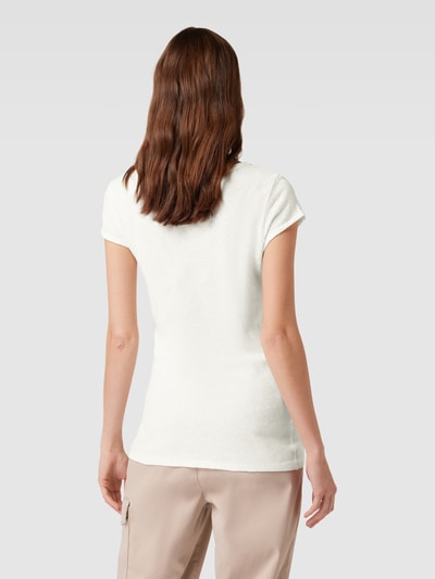 MOS MOSH T-Shirt mit Label-Applikation Modell 'TROY' Ecru 5