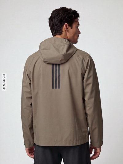 adidas Sportswear Funktionsjacke mit reflektierendem Logo-Detail Khaki 5