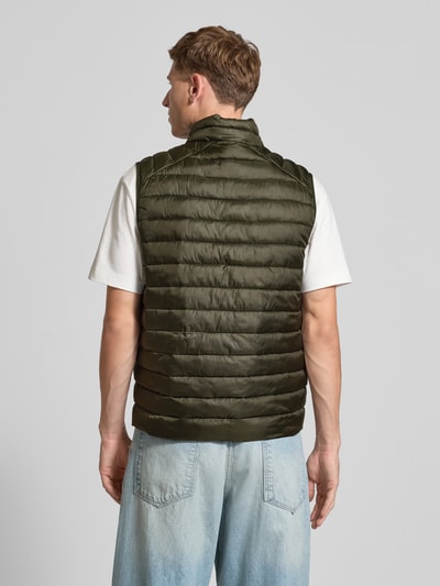 Jack & Jones Gewatteerde bodywarmer met ritszakken Olijfgroen - 5