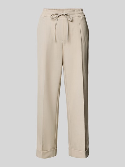 OPUS Spodnie materiałowe w kant model ‘Melosa’ Piaskowy 2