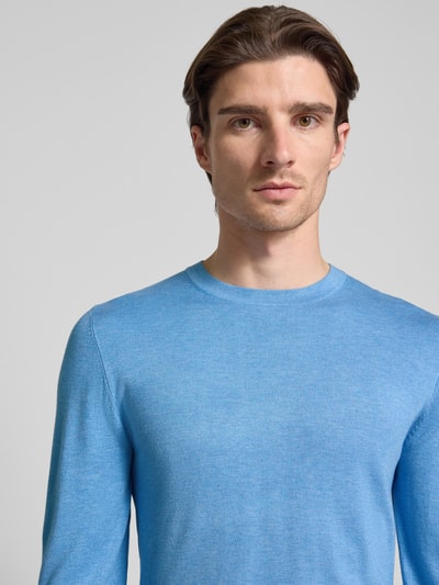 MCNEAL Strickpullover mit gerippten Abschlüssen Sky Melange 3