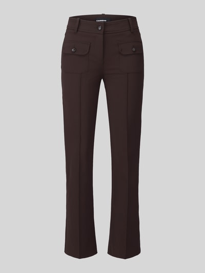 CAMBIO slim fit smalle broek met opgestikte zakken model 'FARAH' Donkerbruin - 2