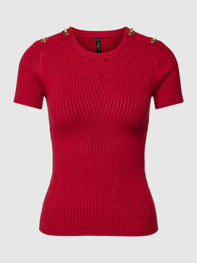 Marciano Guess Strickshirt mit Strukturmuster Modell 'ALICE' Rot 2