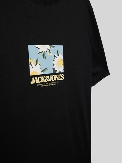 Jack & Jones T-Shirt mit Label-Print Modell 'TAVIRA' Black 2