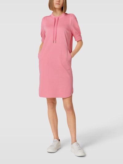 JOOP! Knielange sweatjurk met ronde hals Roze - 1