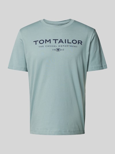 Tom Tailor Regular fit T-shirt van puur katoen Mintgroen - 2