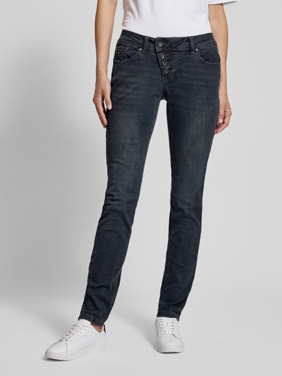 Buena Vista Slim fit jeans met 5-pocketmodel, model 'Malibu' Donkergrijs - 4