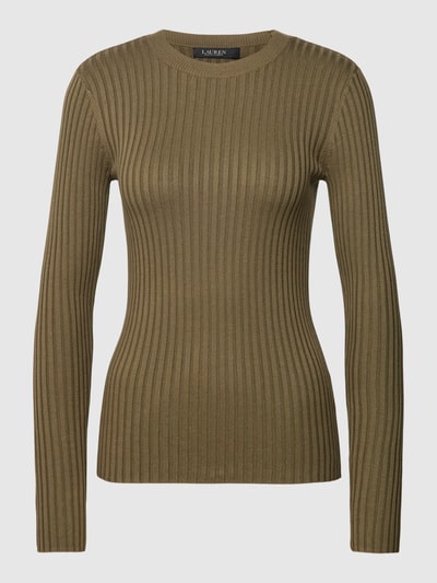 Lauren Ralph Lauren Strickpullover mit Strukturmuster Modell 'SESALAY' Oliv 2