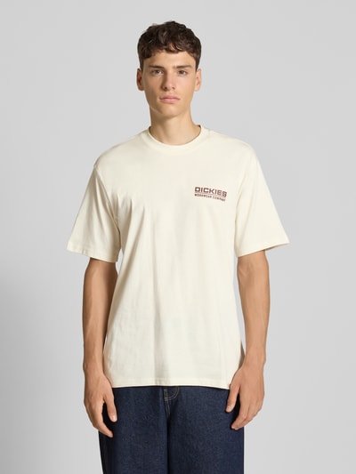 Dickies T-shirt z okrągłym dekoltem model ‘BOLIVAR’ Złamany biały 4