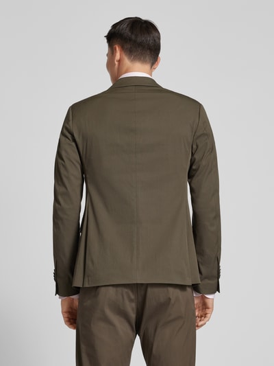 Cinque Slim fit colbert met reverskraag, model 'Twingo' Olijfgroen - 5