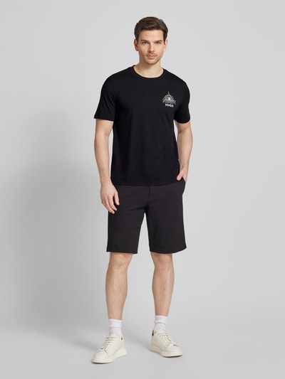 HUGO T-shirt z nadrukiem z logo model ‘Dedico’ Czarny 1