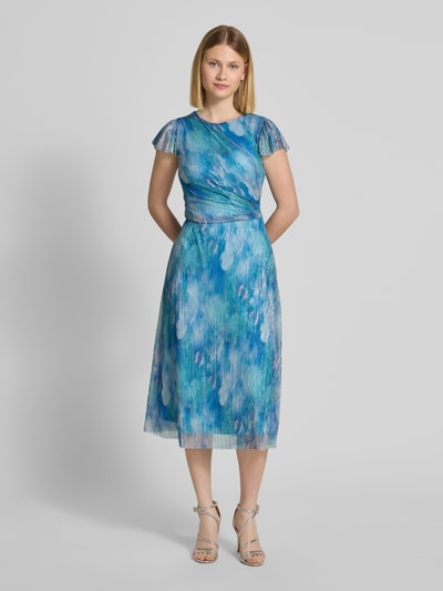 Swing Sukienka koktajlowa z okrągłym dekoltem Oceaniczny 4