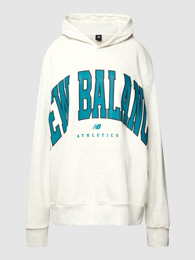 New Balance Hoodie in Melange-Optik Modell 'Athletics Warped Class' Mittelgrau meliert 2