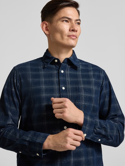 SELECTED HOMME Regular fit ribcordoverhemd van puur katoen, model 'CORD' Donkerblauw - 3