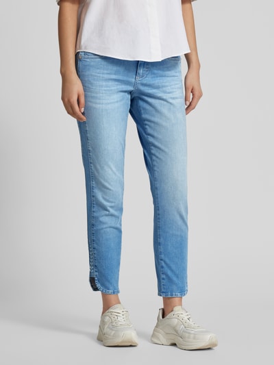 Angels Slim fit jeans met knoopsluiting Lichtblauw - 4